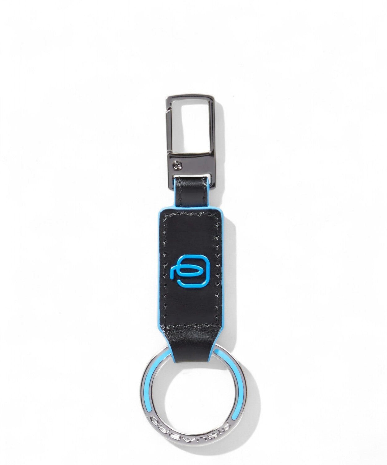 Portachiavi con Moschettone in Pelle Piquadro-Piquadro-Portachiavi-Vittorio Citro Boutique