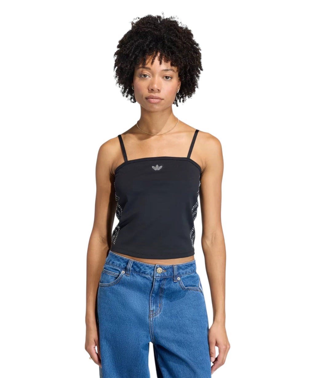 Adidas tube top met parels en pailletten