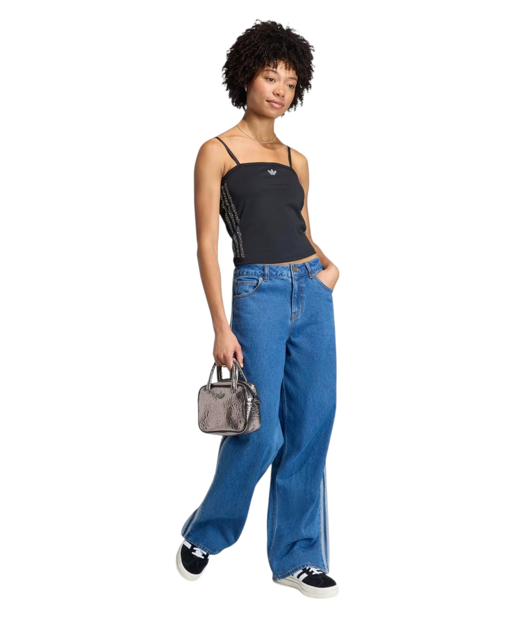 Adidas tube top met parels en pailletten