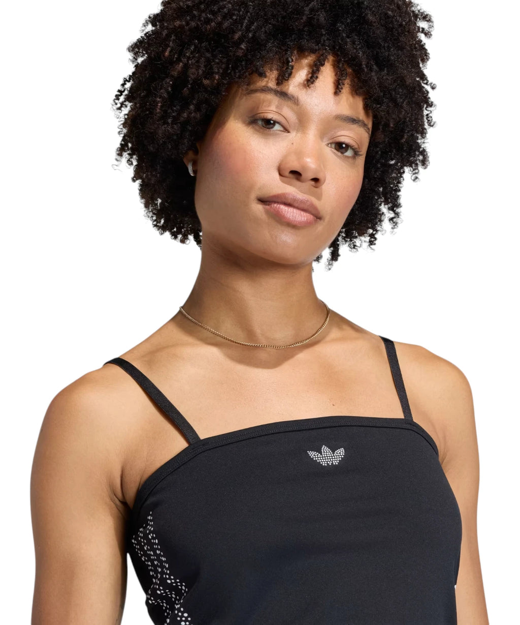 Adidas tube top met parels en pailletten