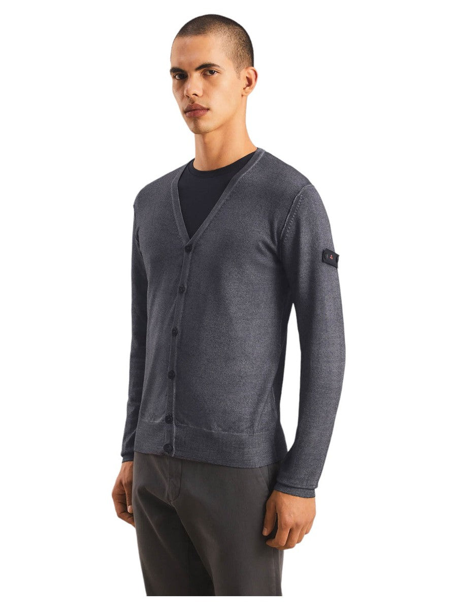 TRIMOT ACD CARDIGAN CON TINTURA ACIDATA-Peuterey-Maglieria-Vittorio Citro Boutique