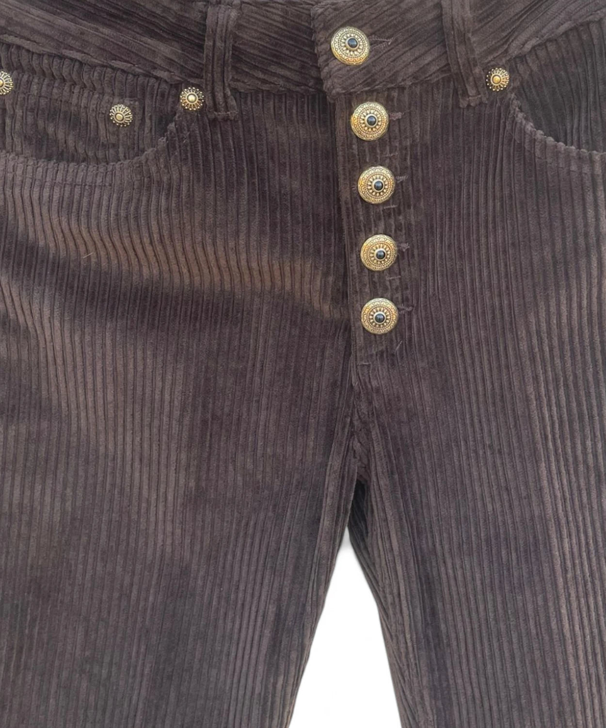 Pantaloni Koons Loose in Velluto a Coste-Dondup-Pantaloni-Vittorio Citro Boutique