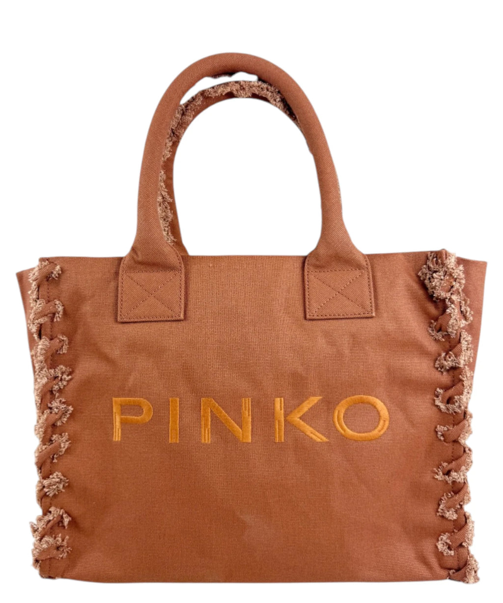 Pinko Beach Media Shopper-Tasche aus Canvas
