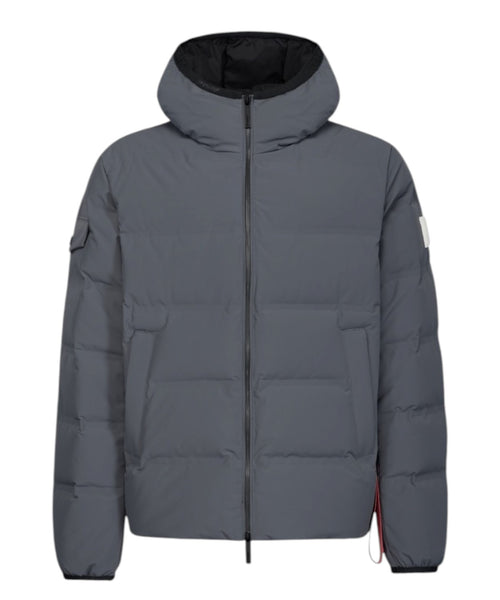 Heren donsjack After Label Pinzolo van mat stretchnylon