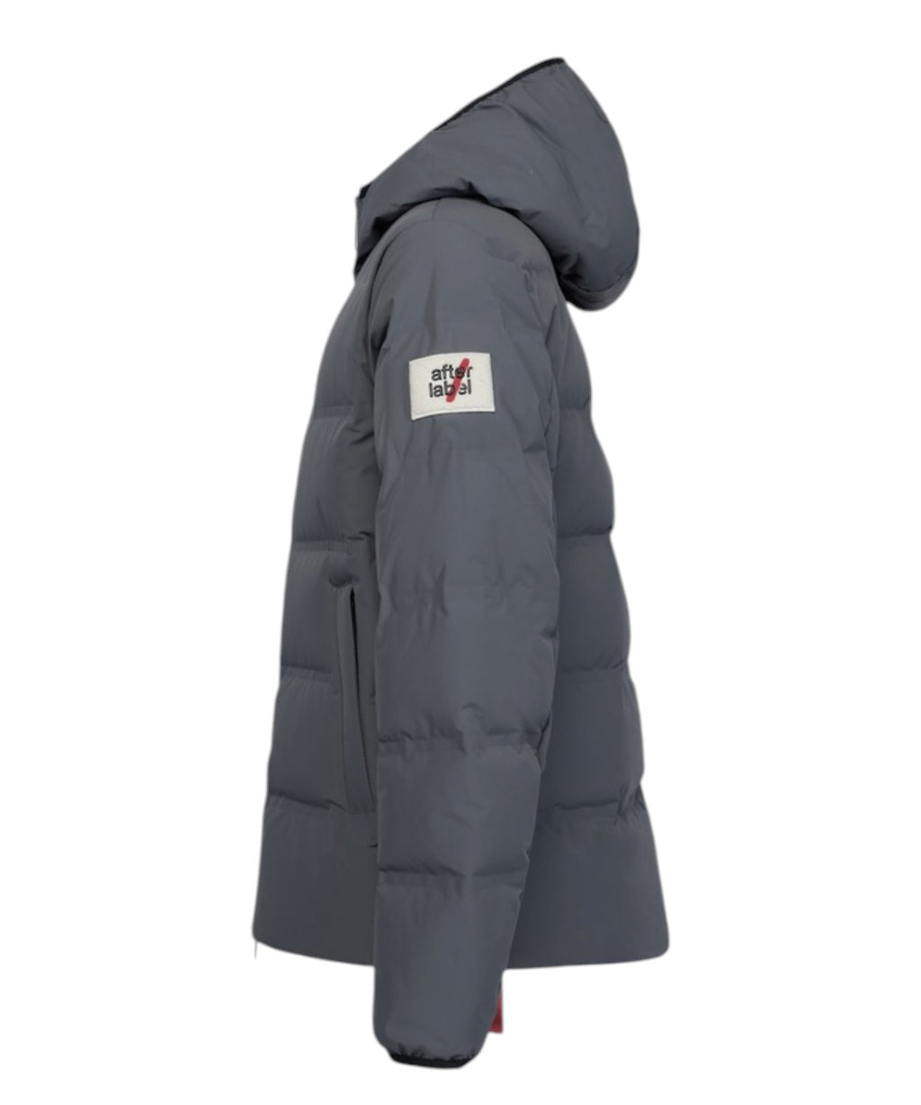 Heren donsjack After Label Pinzolo van mat stretchnylon
