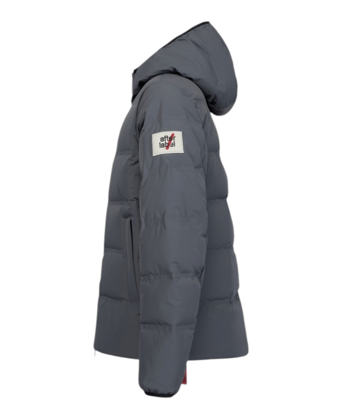 Heren donsjack After Label Pinzolo van mat stretchnylon