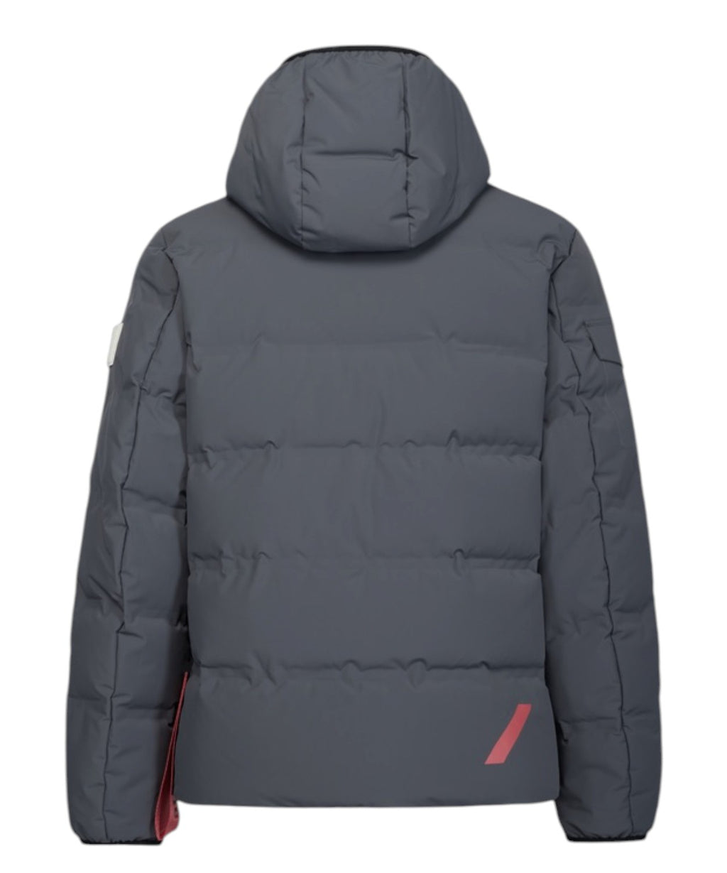 Heren donsjack After Label Pinzolo van mat stretchnylon
