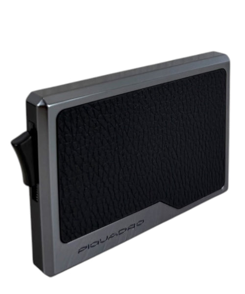 Portacarte Piquadro MagSafe RFID in Alluminio e Pelle