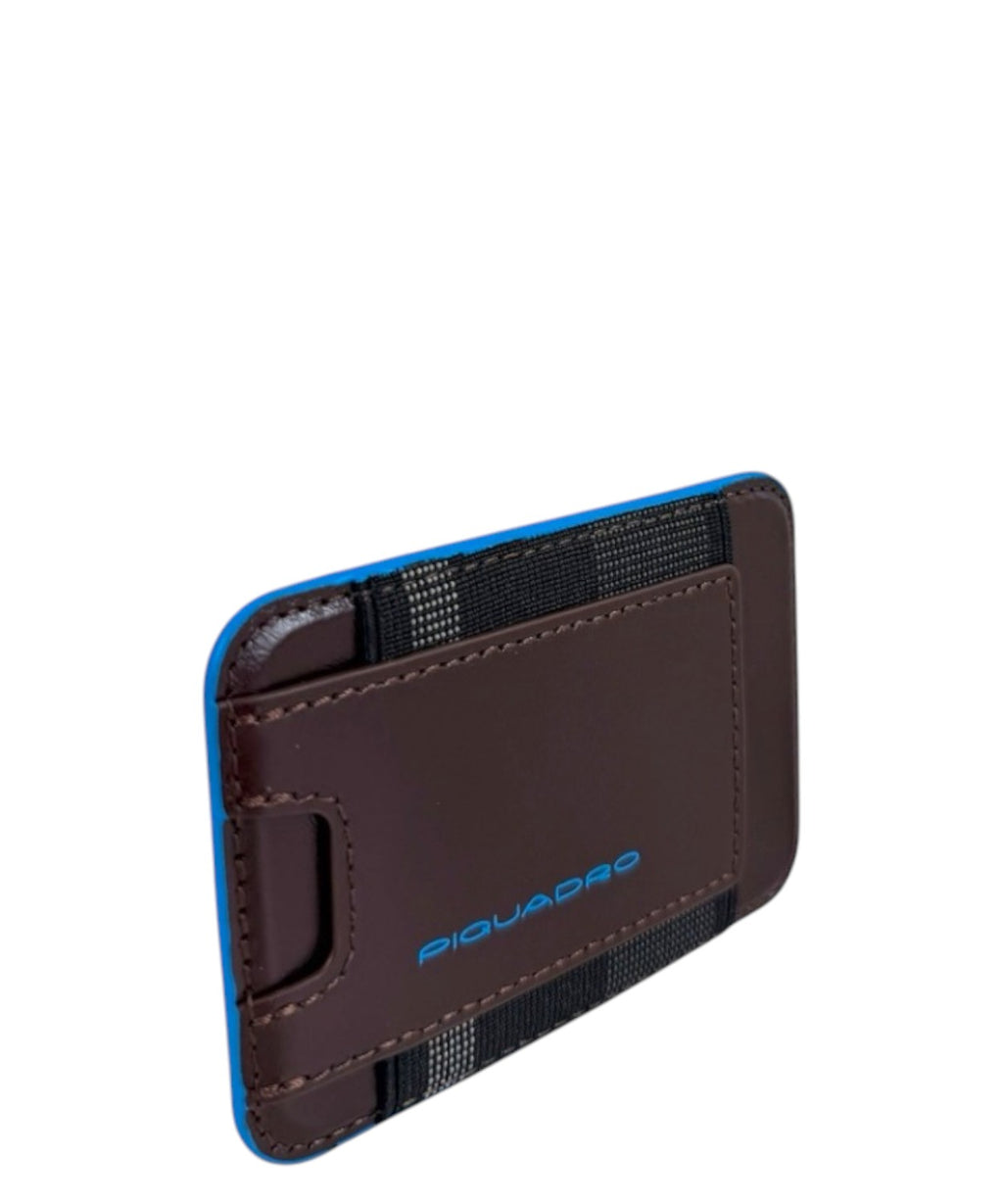 Portacarte Piquadro Verticale in Pelle MagSafe
