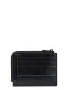 Portamonete in Pelle Blue Square con Porta Documenti e Carte di Credito-Piquadro-Portadocumenti-Vittorio Citro Boutique
