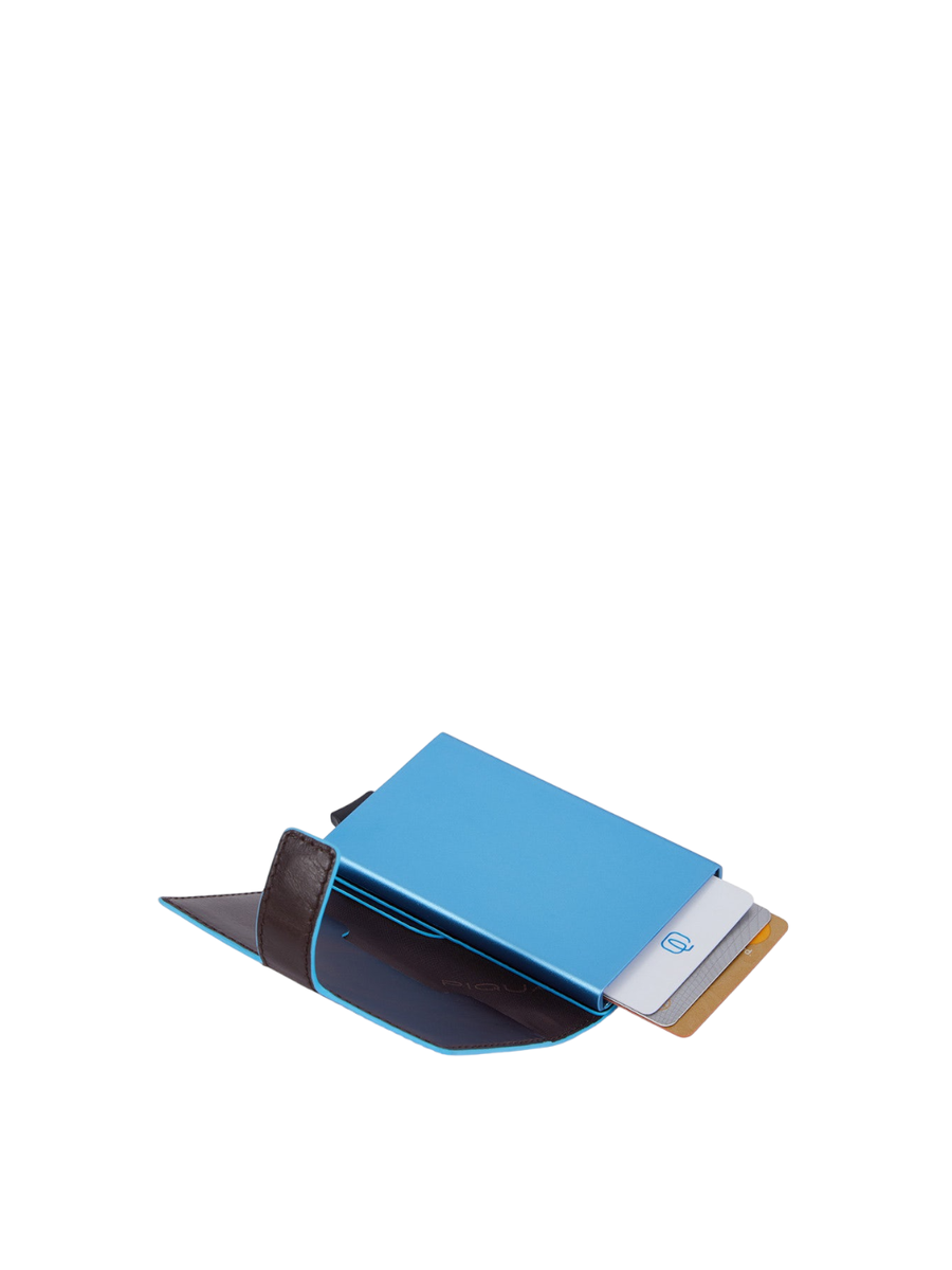 Metal credit card holder case-Piquadro-Portafogli-Vittorio Citro Boutique