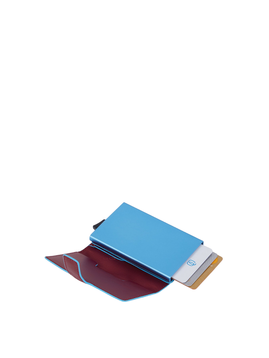 Metal credit card holder case-Piquadro-Portafogli-Vittorio Citro Boutique