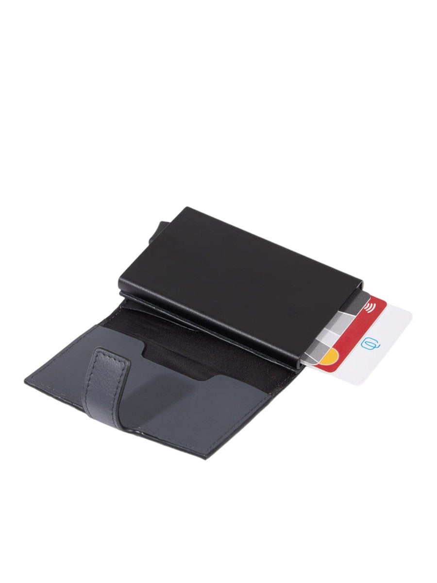 Portacarte di credito in metallo-Piquadro-Portafogli-Vittorio Citro Boutique