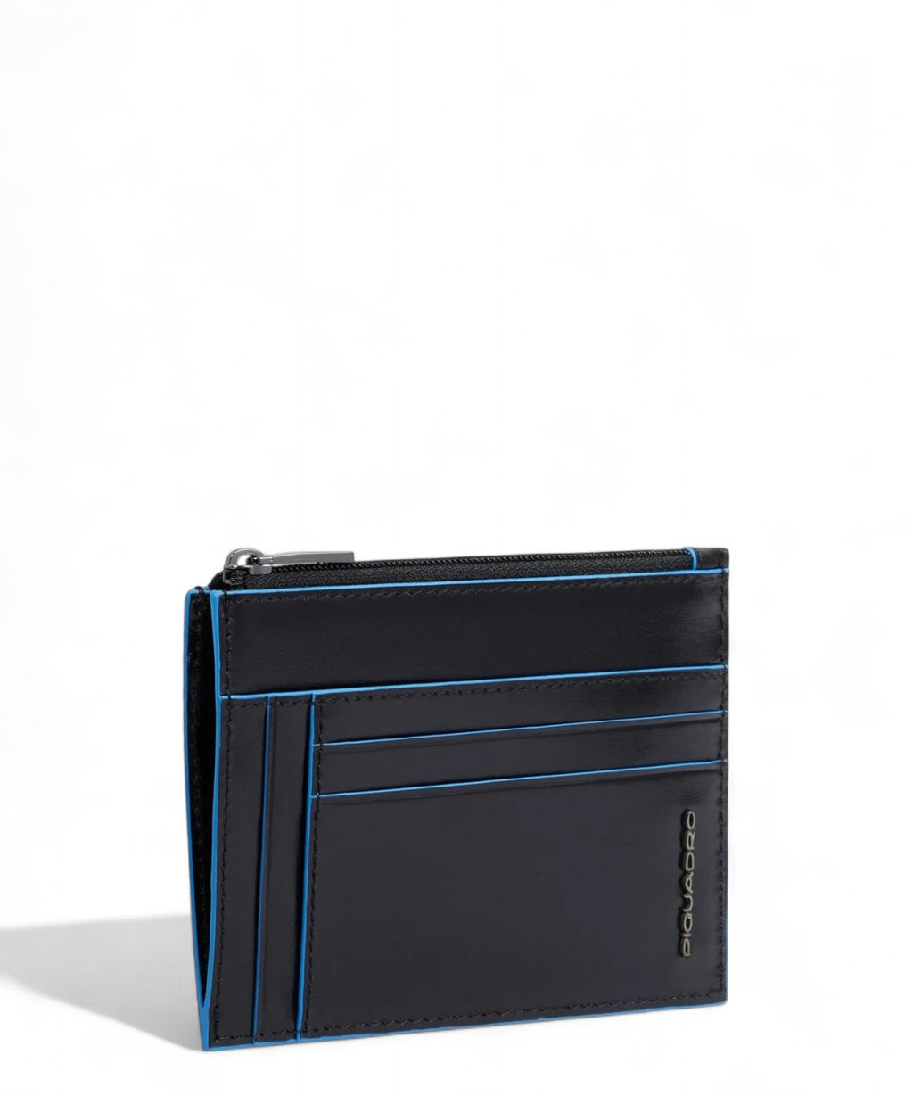 Portacarte in Pelle con Portamonete RFID Piquadro-Piquadro-Portadocumenti-Vittorio Citro Boutique