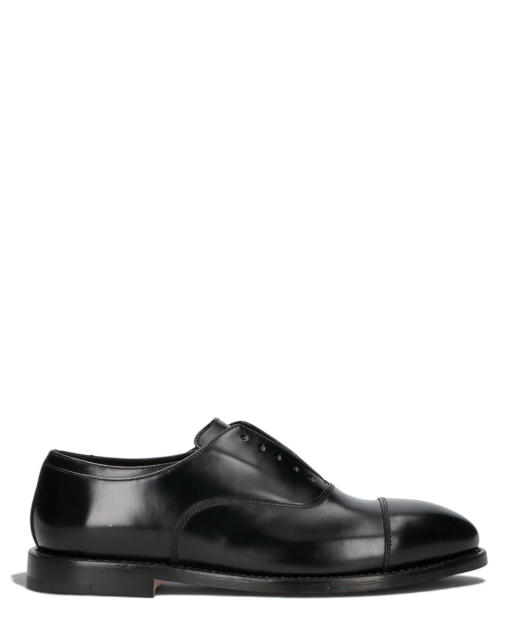 Stringata Uomo Premiata: Eleganza in Pelle Nera