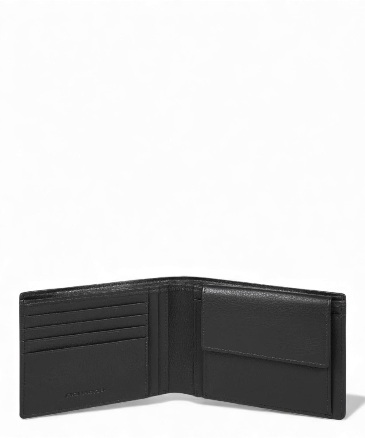 Portafoglio Uomo Pelle Tessuto con Portamonete e Slot Carte