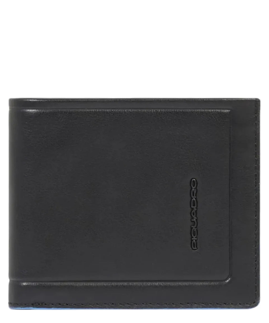 Portafoglio in Pelle con Porta Documenti Rimovibile-Piquadro-Portafogli-Vittorio Citro Boutique