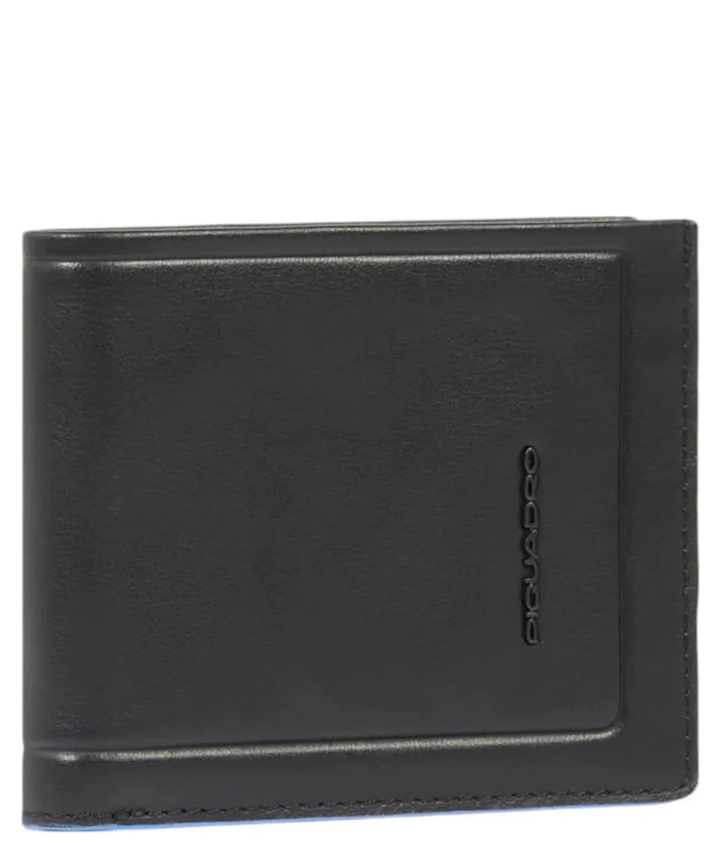Portafoglio in Pelle con Porta Documenti Rimovibile-Piquadro-Portafogli-Vittorio Citro Boutique