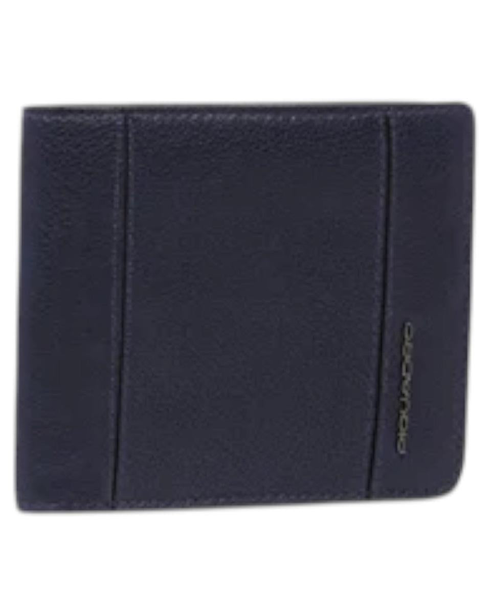 Portafogli in Pelle con Portamonete e Protezione RFID-Piquadro-Portafogli-Vittorio Citro Boutique