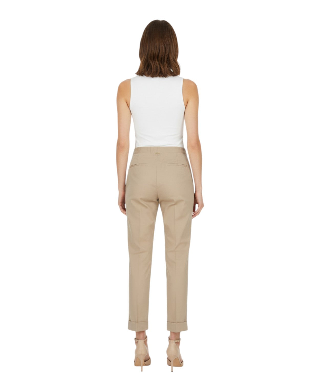 Pantalone a Sigaretta Twinset con Piega e Tasche America