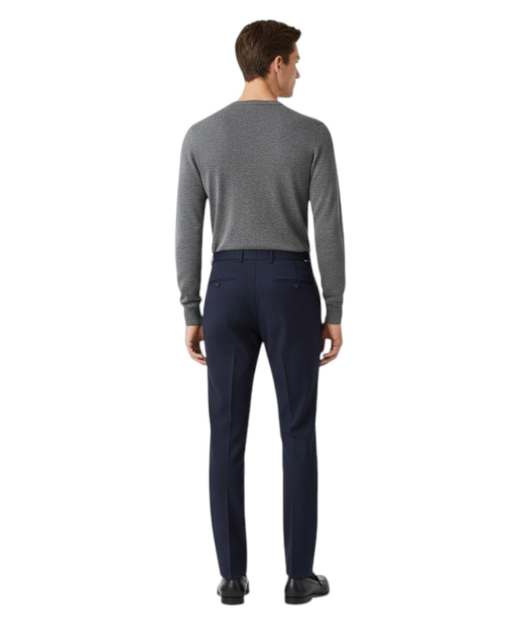 Be Able men's elegant trousers with buckle and central crease