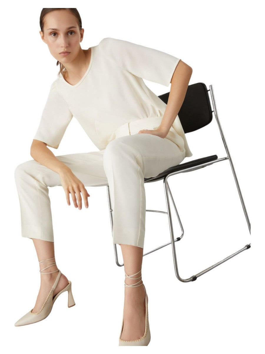 Pantaloni Izabel in Crêpe-Marella-Pantaloni-Vittorio Citro Boutique