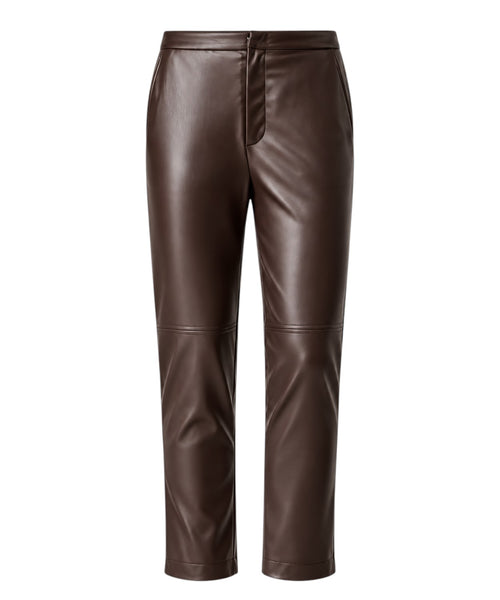 Pantaloni Donna Twinset in Similpelle a Vita Alta