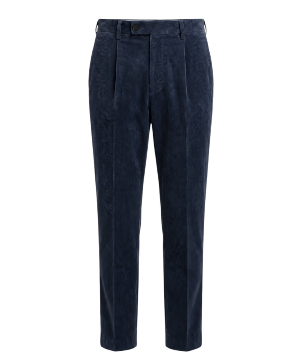Pantaloni Uomo Michael Coal a Coste con Pieghe