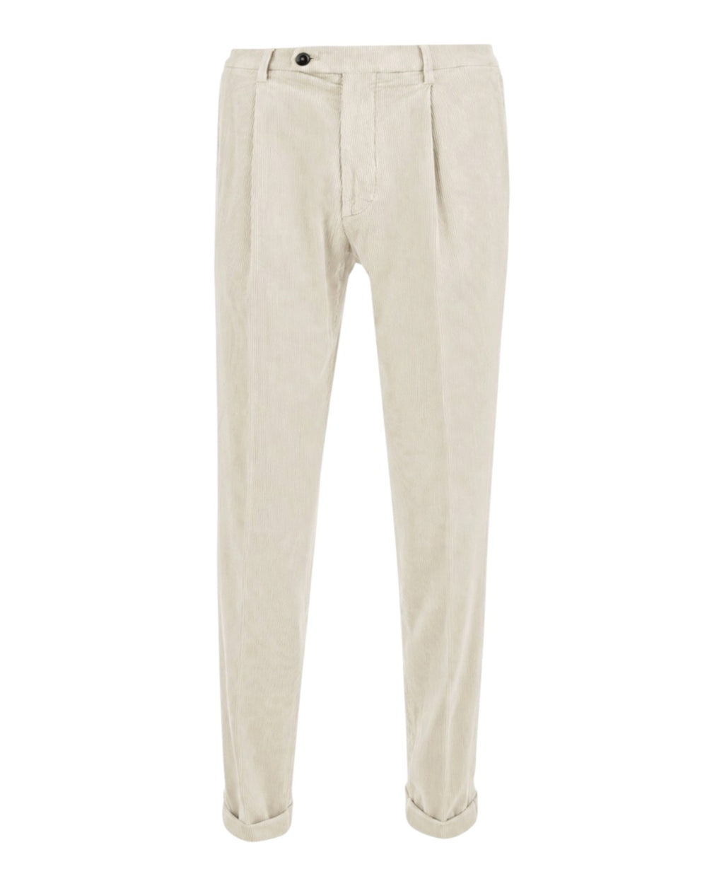 Herren-Hosen Michael Coal aus Cord mit Bundfalten