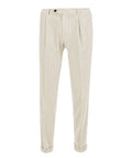 Herren-Hosen Michael Coal aus Cord mit Bundfalten