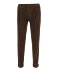 Herren-Hosen Michael Coal aus Cord mit Bundfalten