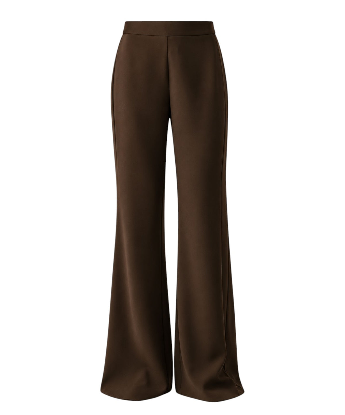 Pantalones Twinset de talle alto con pierna acampanada