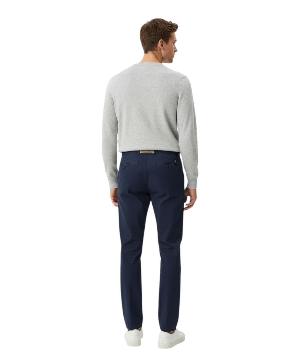 Pantaloni GREG Heren White Sand met Elastische Taille