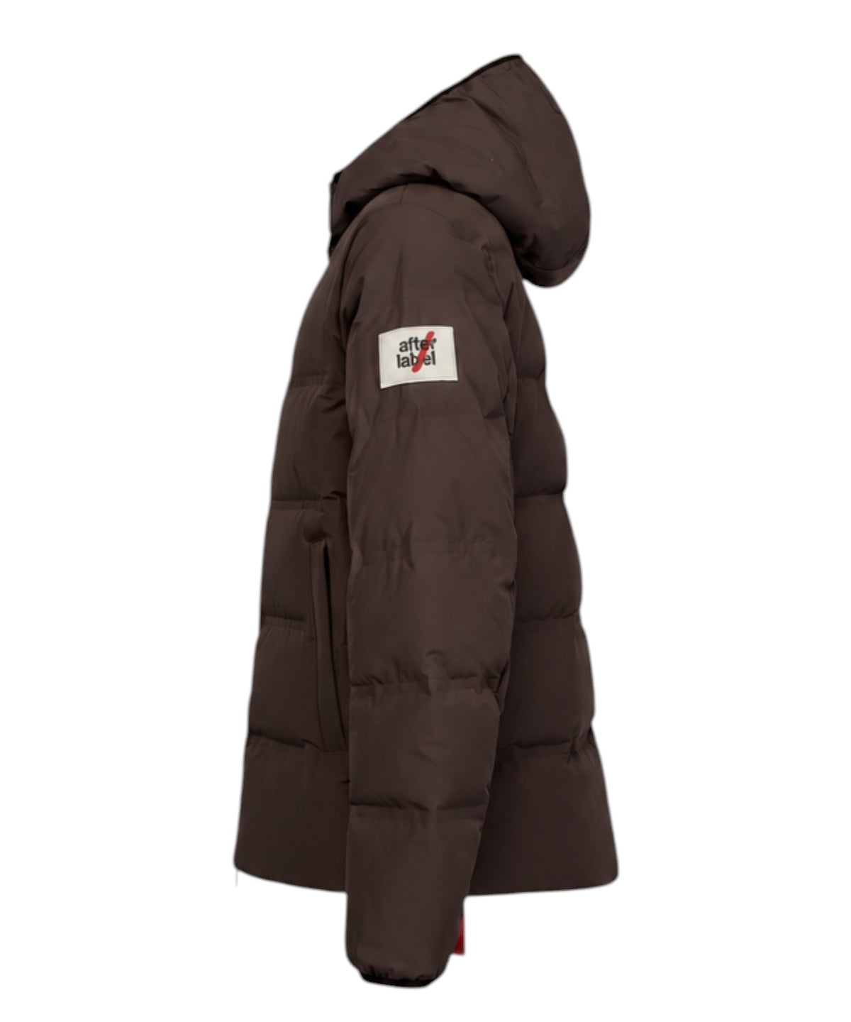 Heren donsjack After Label Pinzolo van mat stretchnylon