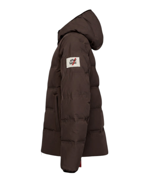 Heren donsjack After Label Pinzolo van mat stretchnylon