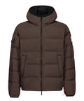 Heren donsjack After Label Pinzolo van mat stretchnylon