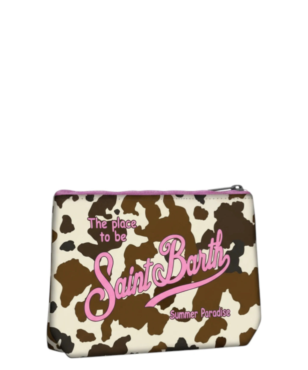 Aline Mucca MC2 Saint Barth clutch with logo
