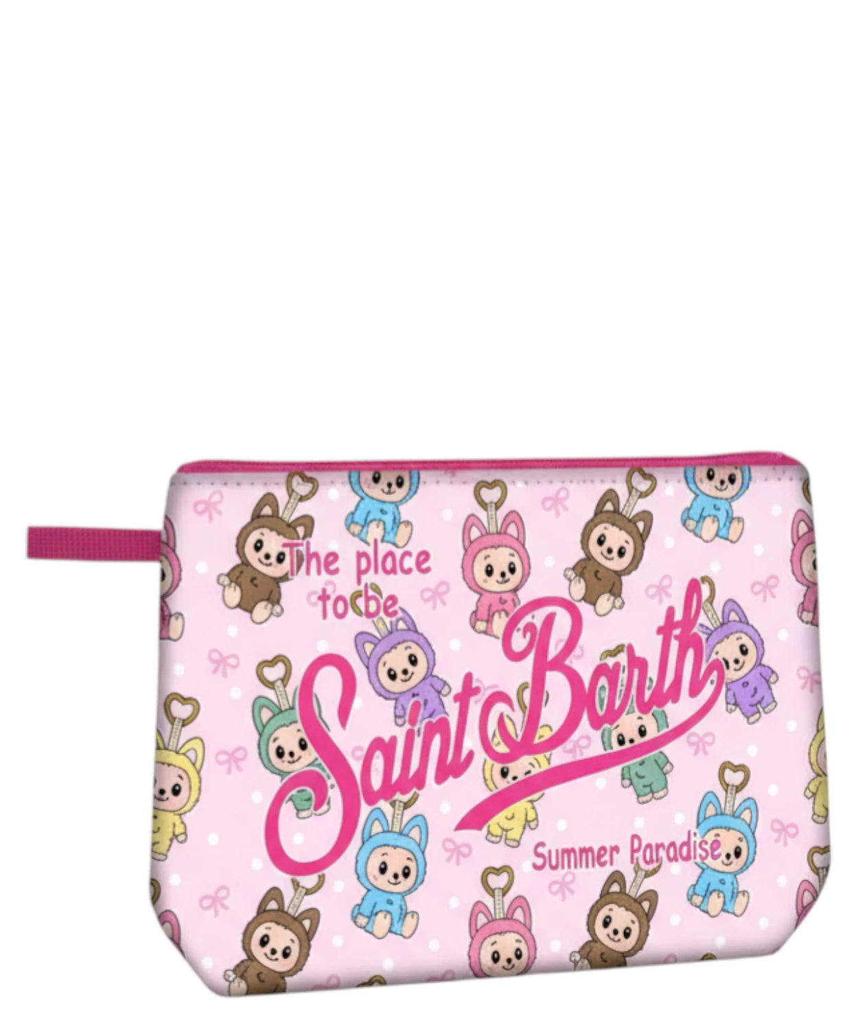 Pochette Aline Puppy Charms MC2 Saint Barth con logo
