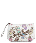 Pochette Aline Puppy MC2 Saint Barth con logo e stampa