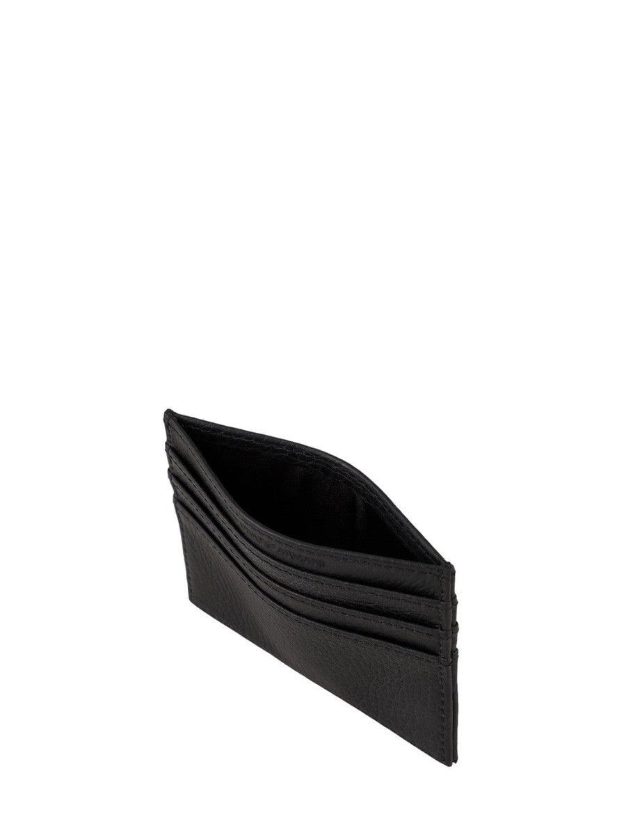 Portacarte in pelle bottalata-Emporio Armani-Portafogli-Vittorio Citro Boutique