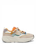 Sneakers Primabase Fuji Multicolor in Camoscio e Pelle