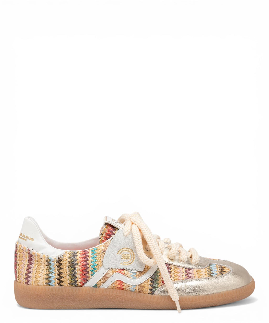 Polo sneaker in multicolor met koordveters en cassette-detail