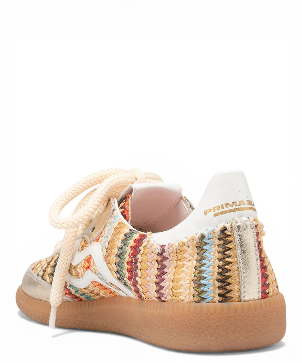 Polo sneaker in multicolor met koordveters en cassette-detail