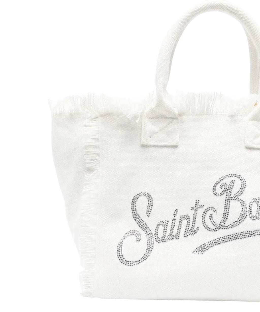 MC2 Saint Barth Vanity in canvas met logo en strass