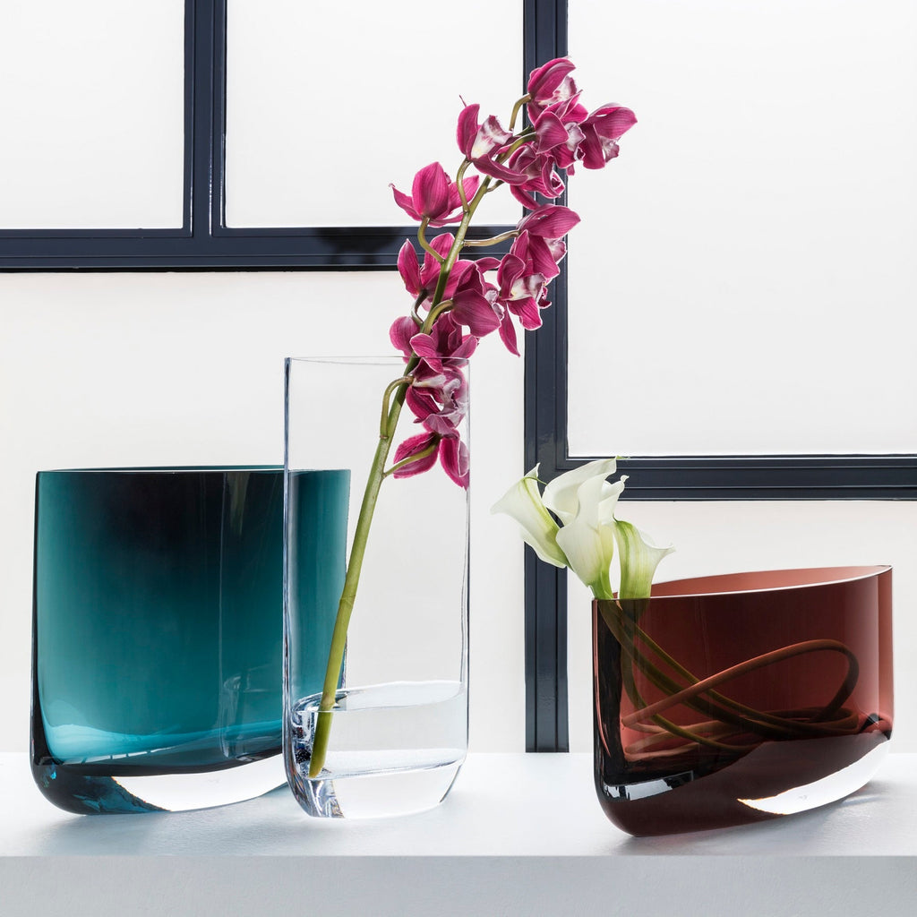 Blade Vase Tall Clear-NUDE EU-Vasi-Vittorio Citro Boutique