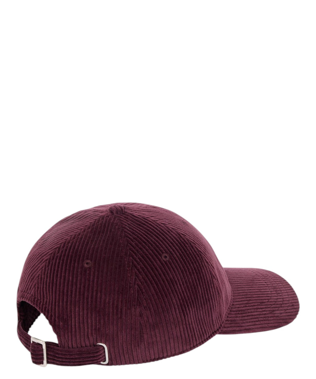 Cappello in Velluto a Coste di Cotone Lacoste