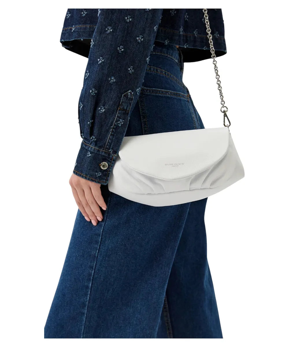 Pochette bianca Adele-Gianni Chiarini-Pochette-Vittorio Citro Boutique