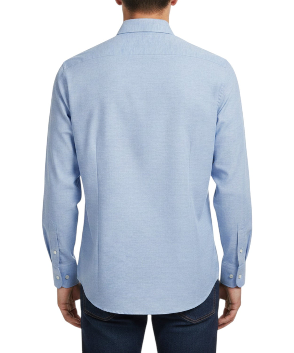 Men's Shirt Nylon Stretch Linen Effect