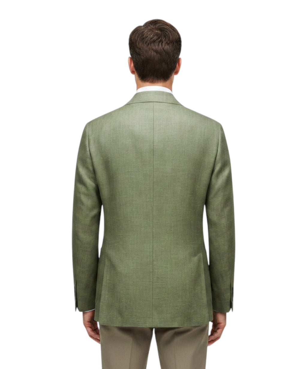 Sartitude Single-Breasted Jacket in Silk and Linen Blend