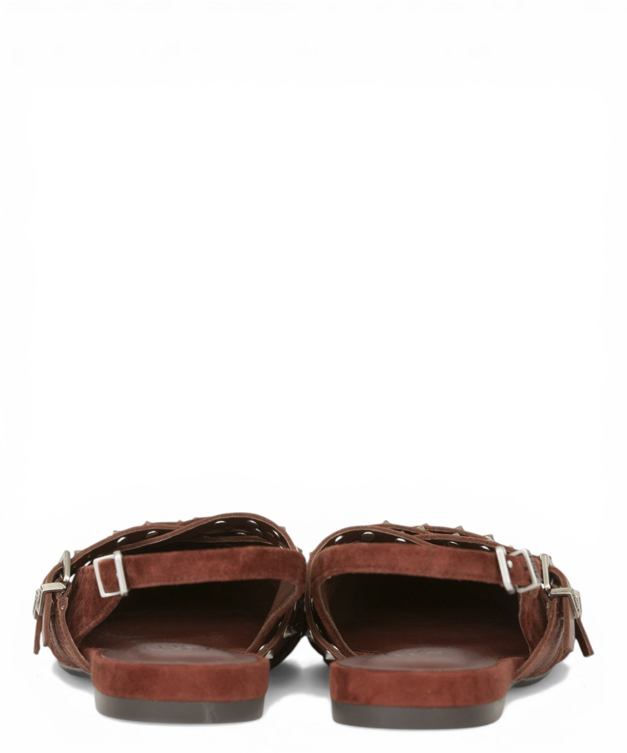 Ballerine Slingback Ash Bianca in Suede con Borchie